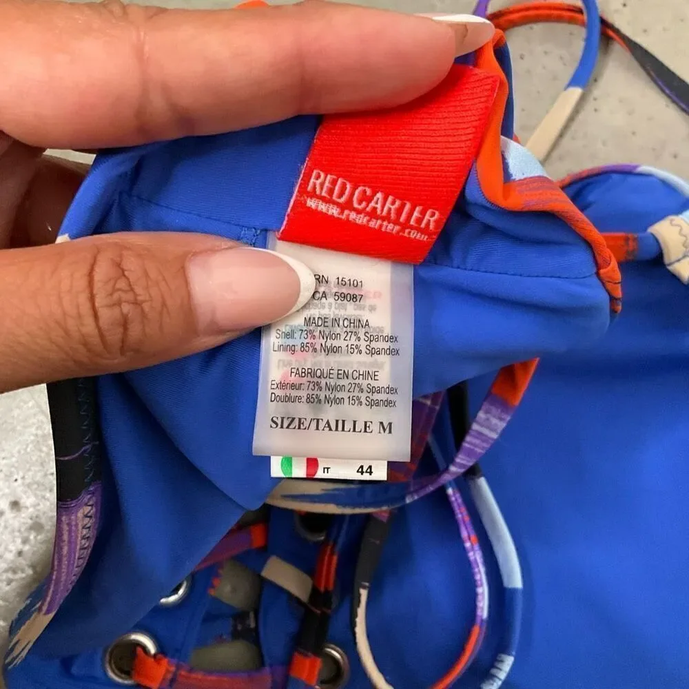 Red Carter Rio Pattern Bikini - Picture 4 of 9